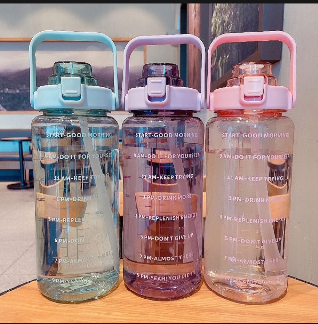 Colorful water bottles