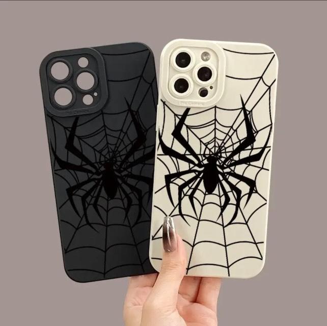 Angel Eyes Soft Phone Case with Spider Pattern