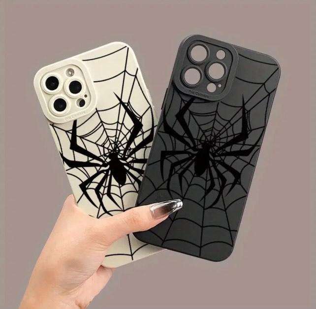 Angel Eyes Soft Phone Case with Spider Pattern