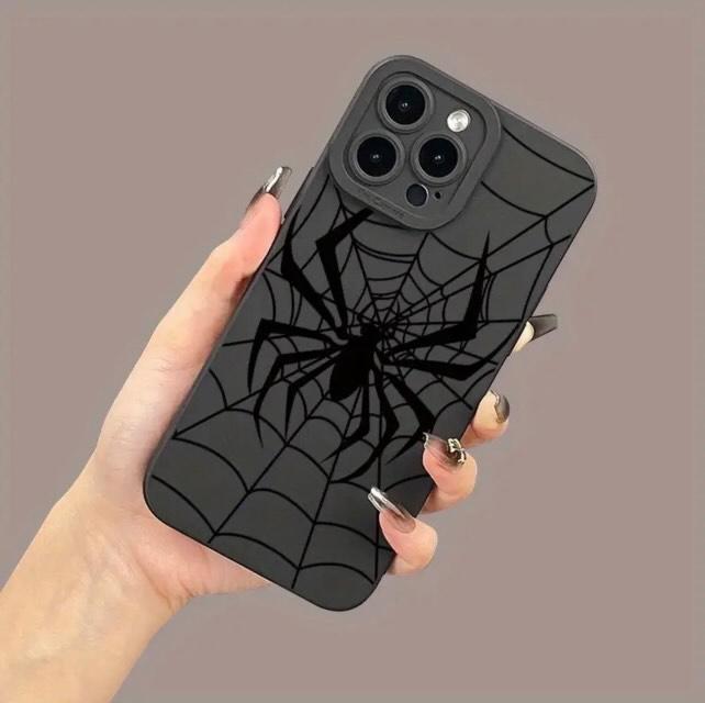 Angel Eyes Soft Phone Case with Spider Pattern