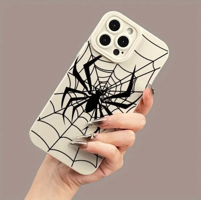 Angel Eyes Soft Phone Case with Spider Pattern