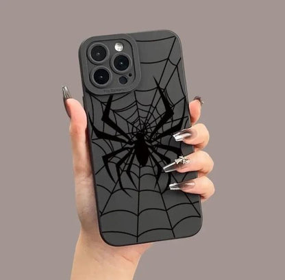 Angel Eyes Soft Phone Case with Spider Pattern